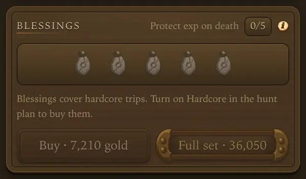 Blessings in the shop - a screen from the game