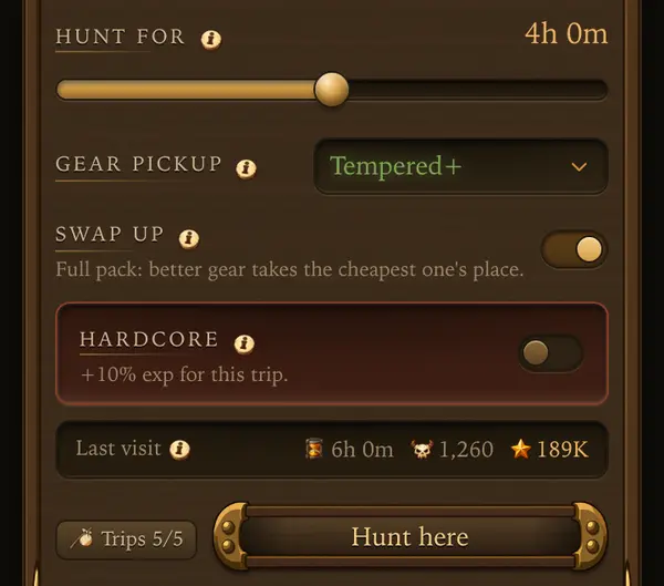 Plan the trip on the monster card - a screen from the game